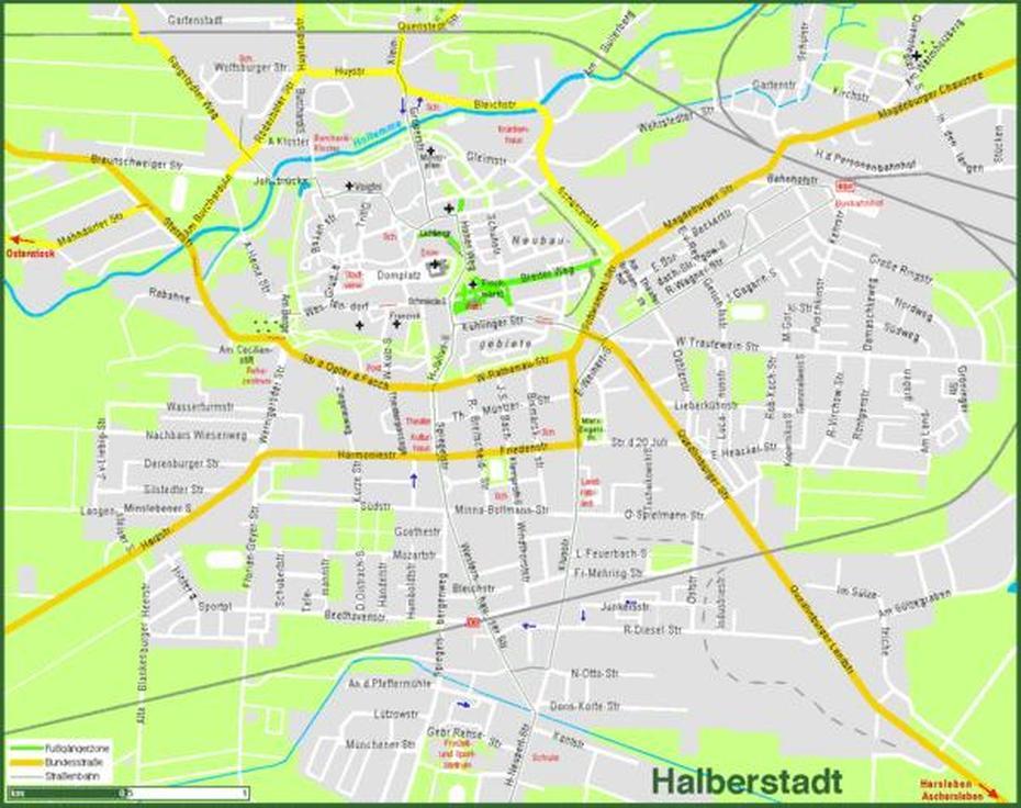 Halberstadt Map – Halberstadt Germany  Mappery, Halberstadt, Germany, Harz Mountains Germany, Goslar Germany