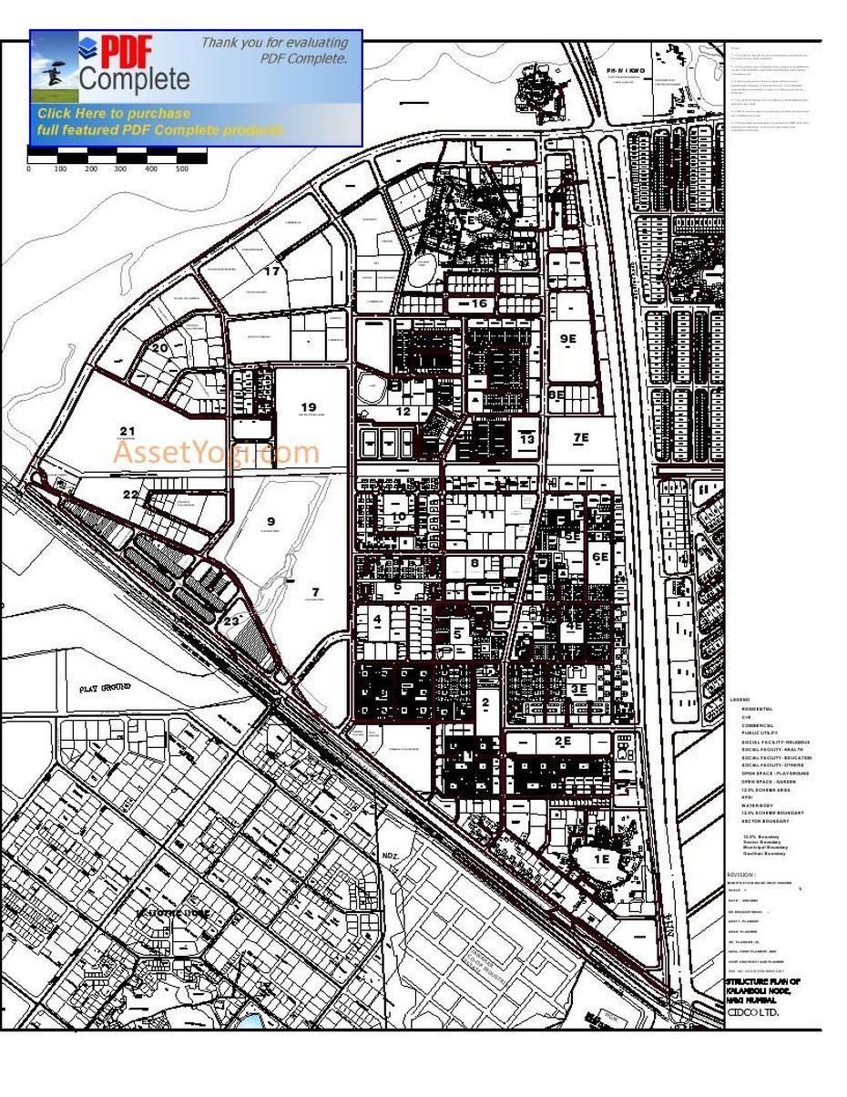 Kalamboli-Development-Plan-Map, Kalamboli, India, Chinchwad, Navi Mumbai  City