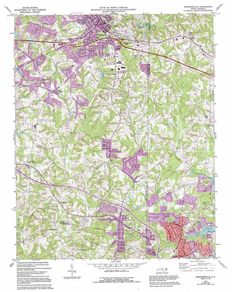 Kernersville Nc, Kernersville Weather, Usgs, Kernersville, United States