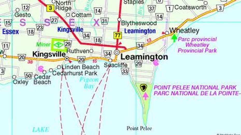 Leamington Map, Leamington, Canada, Durham Ontario, Downtown Whitby Ontario