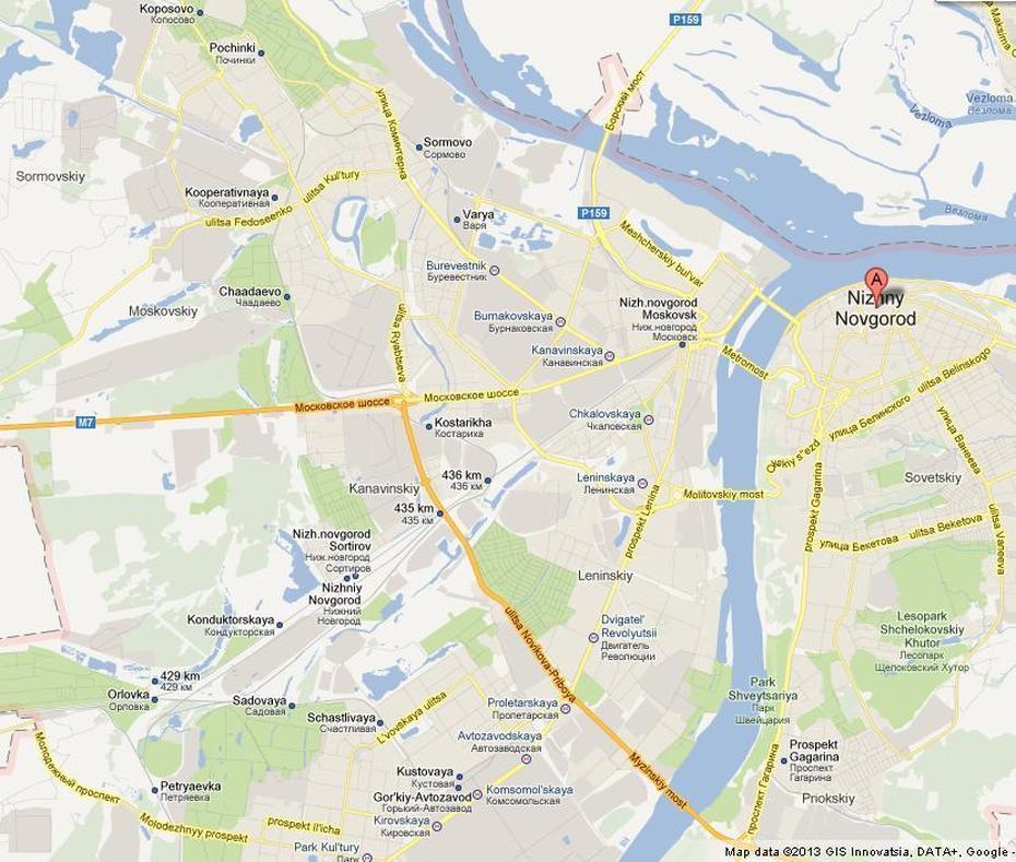 Map Of Nizhny Novgorod, Nizhniy Novgorod, Russia, Nizhny Novgorod, Veliky Novgorod Russia