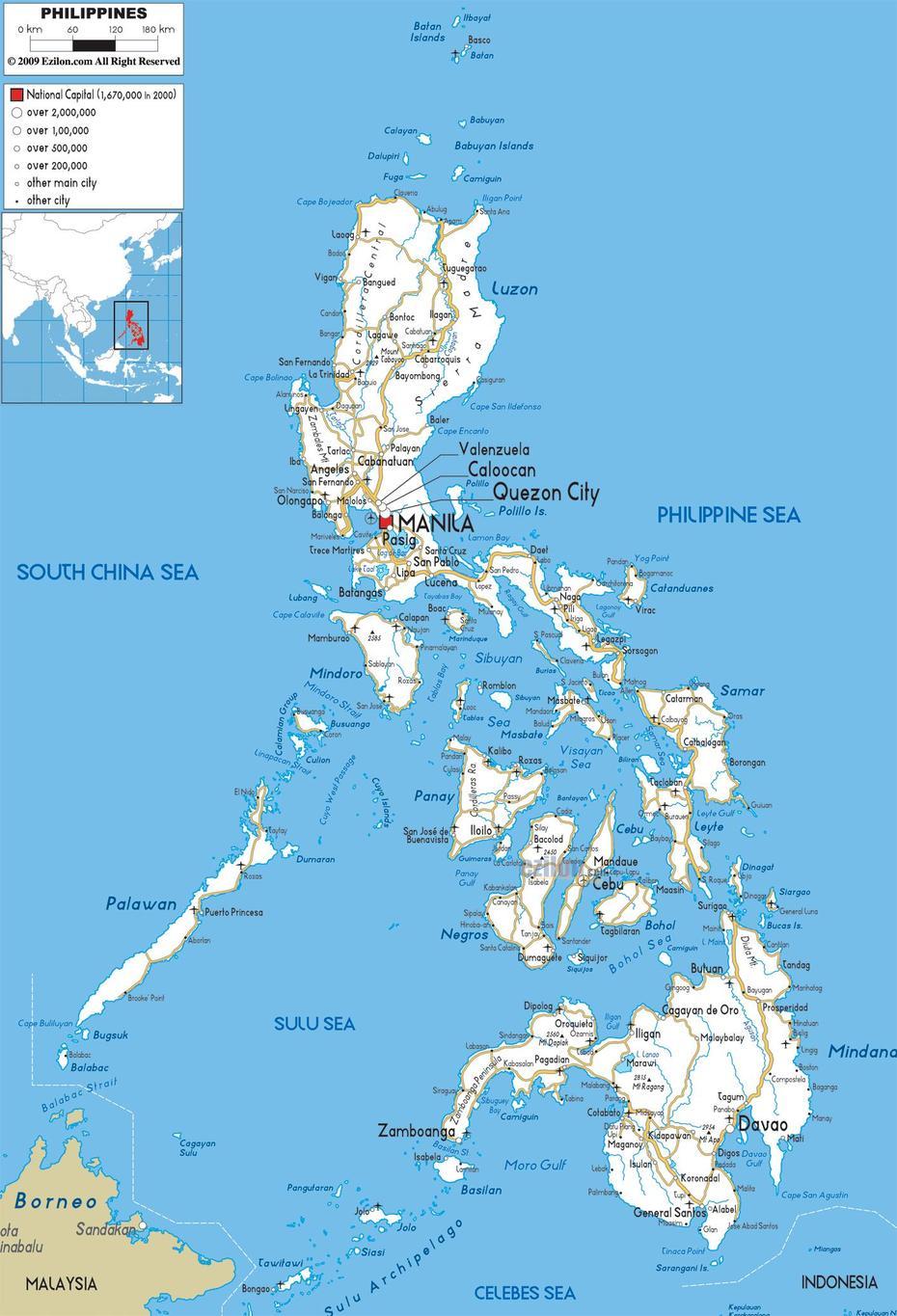 Map Of Philippines – Travelsmaps, Ponot, Philippines, Luzon, Philippines Travel