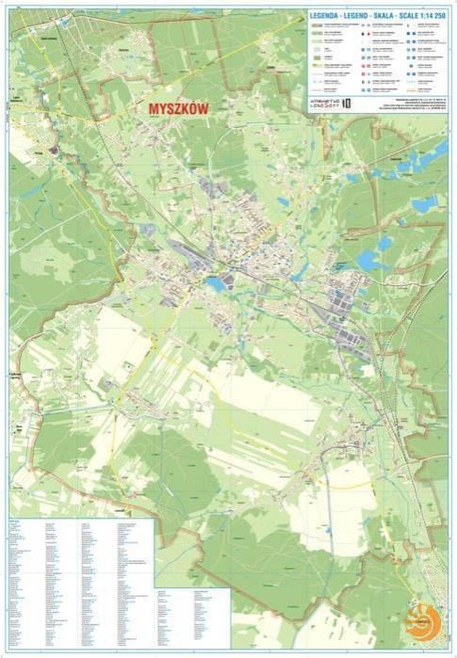 Plan Miasta Myszkowa – Myszkow – Oficjalna Strona Internetowa, Myszków, Poland, Poland  Europe, Old Poland