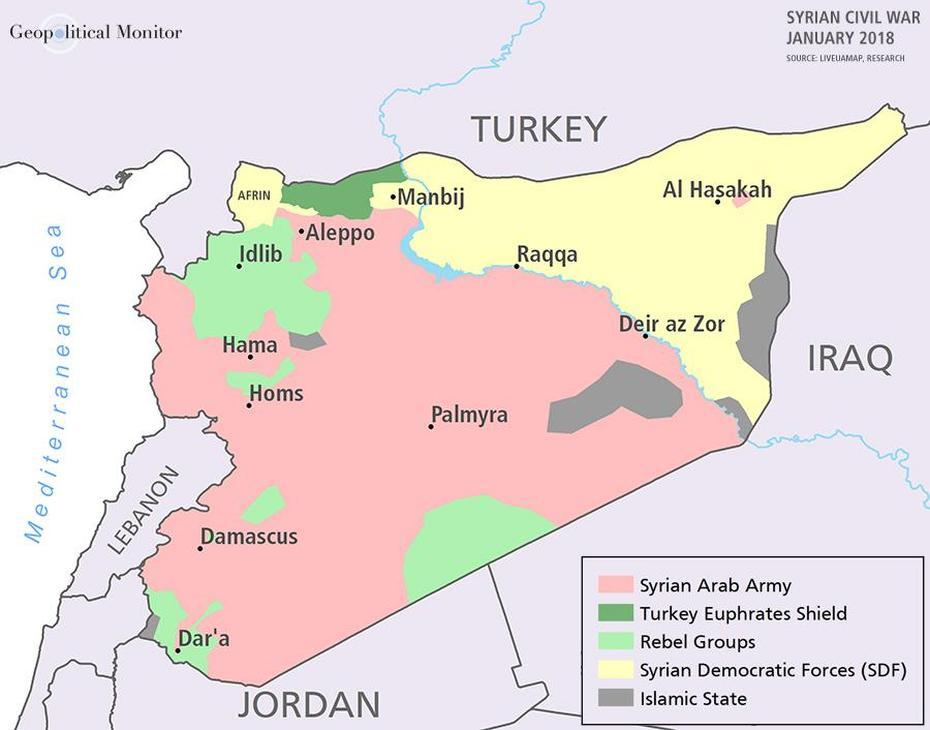 Turkish Offensive Against The Kurdish Enclave Of Afrin | Geopolitical …, ‘Afrīn, Syria, Idlib Syria, Man Bij Syria