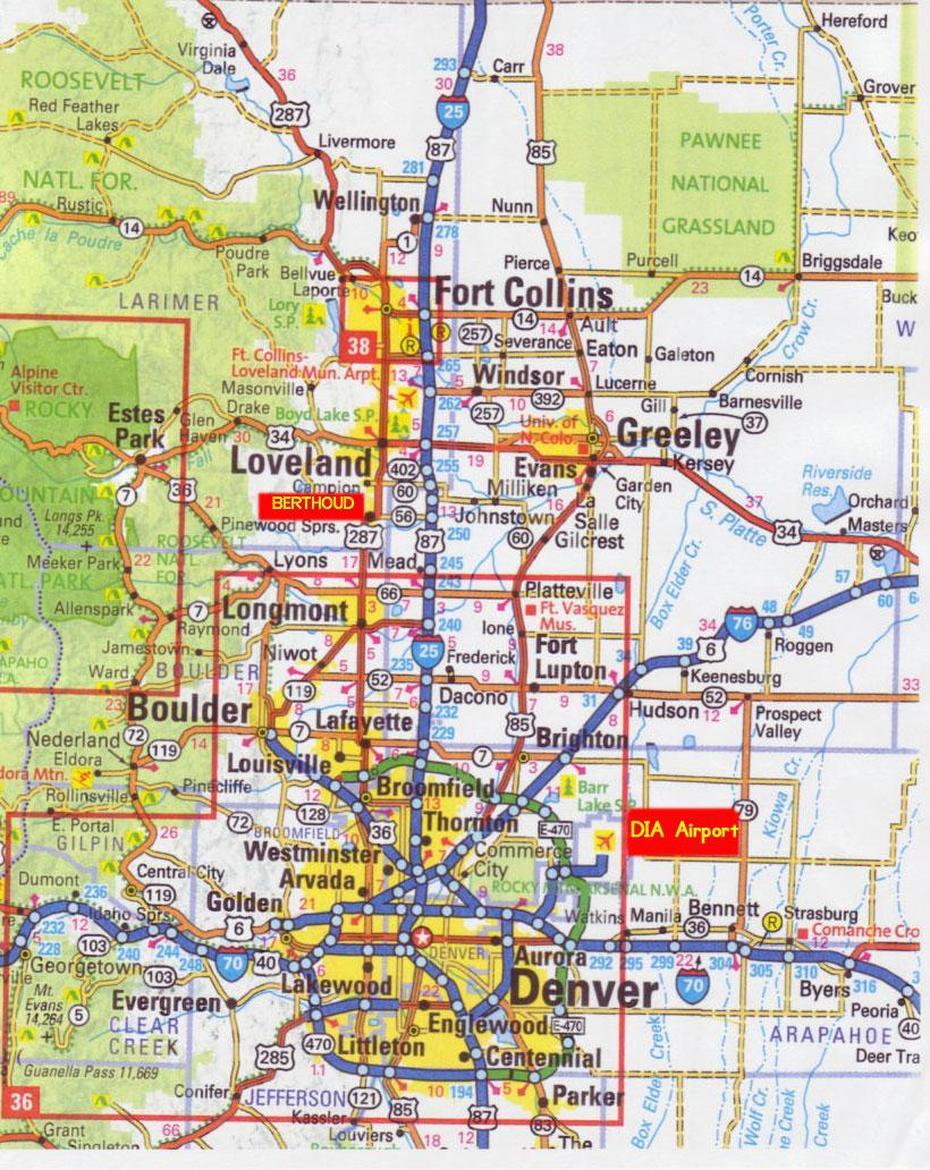 Denver Map – Free Printable Maps, Denver, United States, Eastern Us  United States, Old Denver Photos