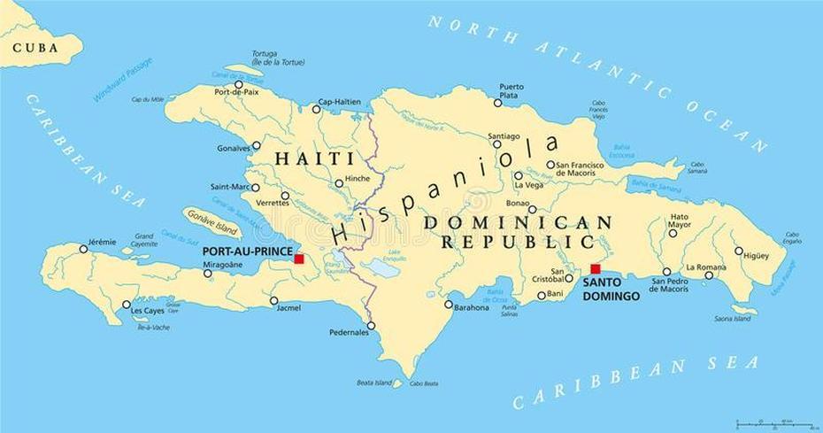 Detailed  Dominican Republic, San Domingo, Santo, Santo Domingo, Dominican Republic