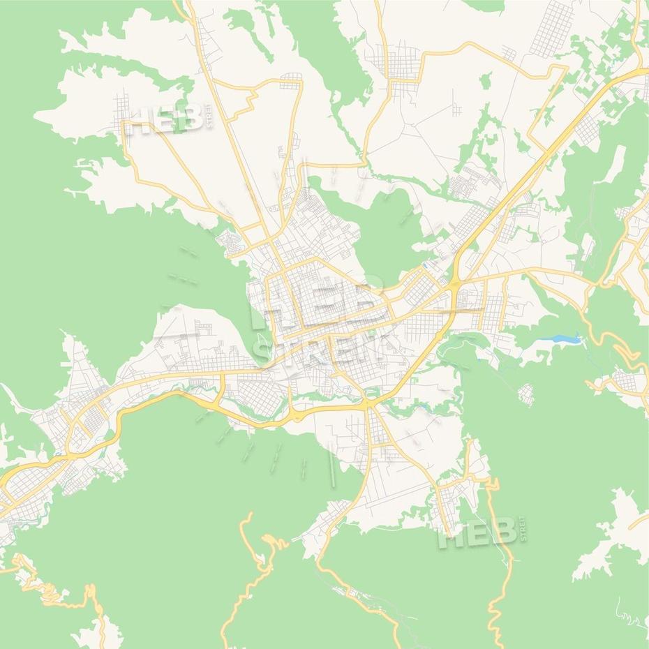 Empty Vector Map Of Orizaba, Veracruz, Mexico | Streit, Orizaba, Mexico, Mount Orizaba, Pico De Orizaba Volcano