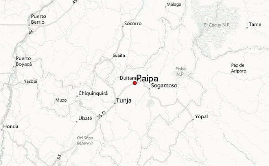 Guia Urbano De Paipa, Paipa, Colombia, Boyaca Colombia, Paipa Boyaca