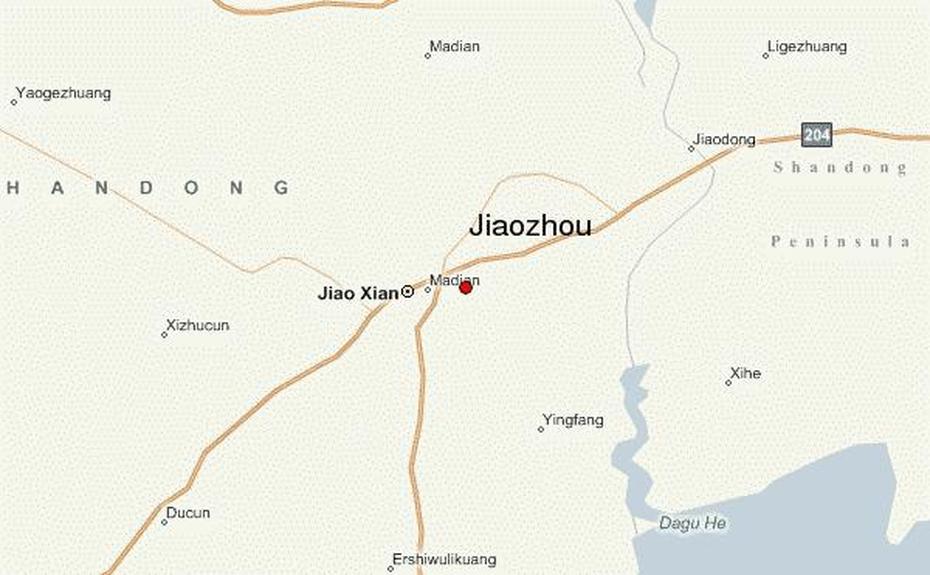 Jiaozhou Location Guide, Jiaozuo, China, Chang’An China, China Elevation