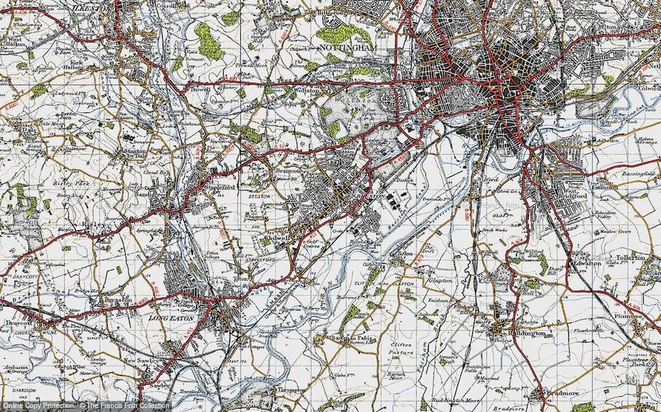 Map Of Beeston, 1946 – Francis Frith, Beeston, United Kingdom, United Kingdom Europe, United Kingdom Location