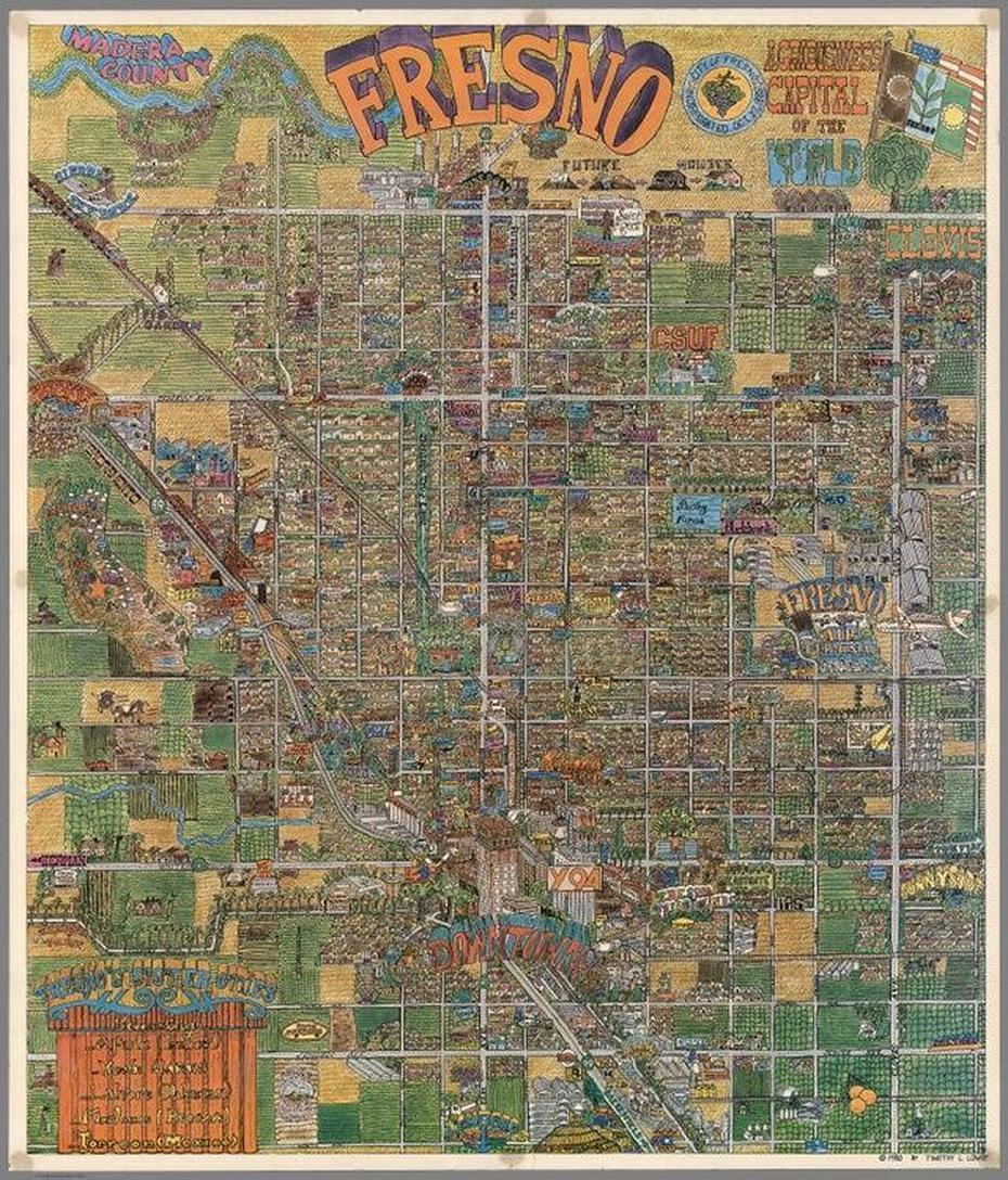 Map Of Fresno In 1980 : Fresno, Fresno, Colombia, Leticia Colombia, Colombia Political