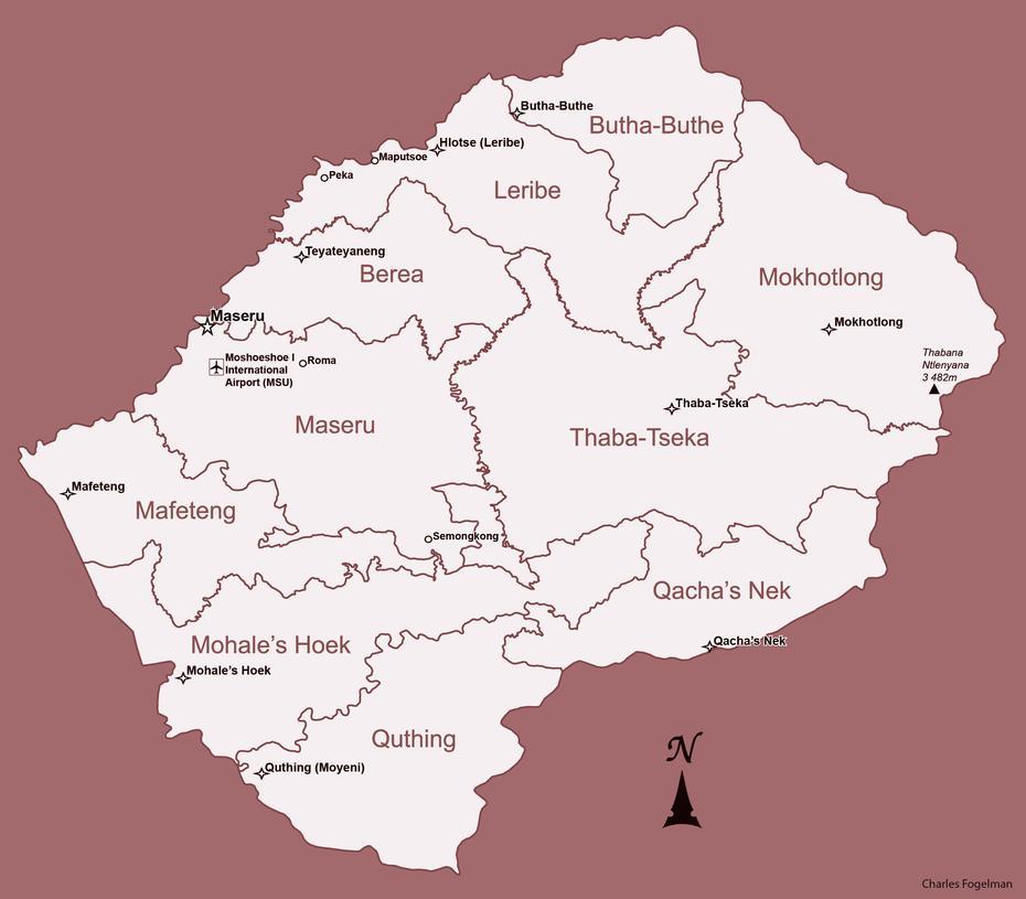 Map Lesotho – Lesotho Map / Discover Our Hd Country Maps Ready To Zoom …, Mazenod, Lesotho, Capital Of Lesotho, Maseru  Airport