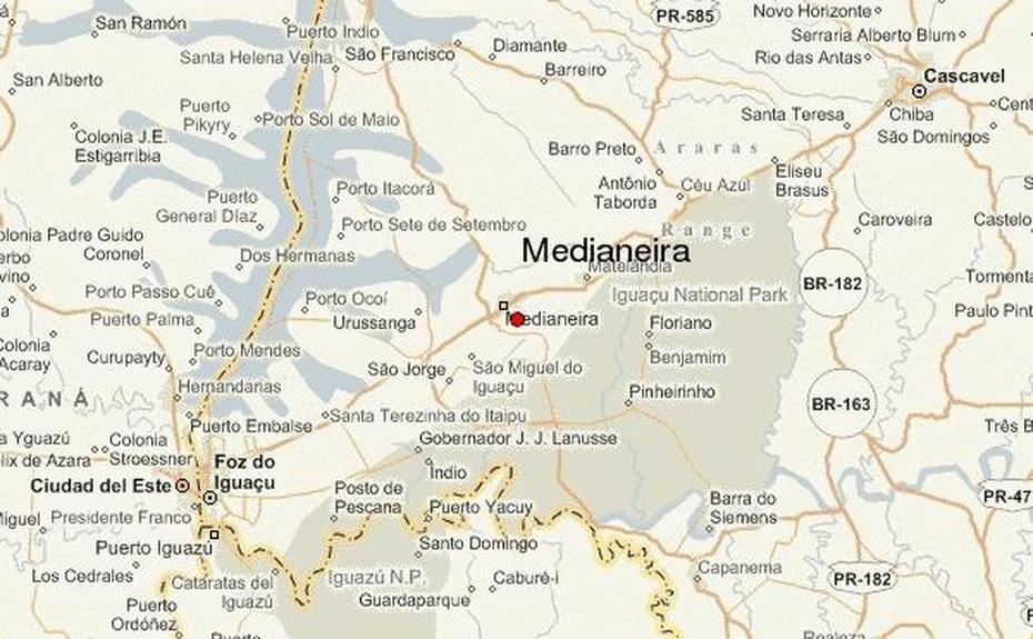 Medianeira Location Guide, Medianeira, Brazil, Brazil  Printable, Simple Brazil