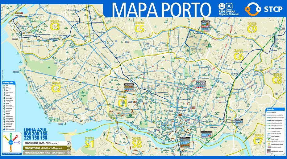 Porto Transport Map, Porto, Portugal, Beaches Near Porto Portugal, Of Portugal Coast