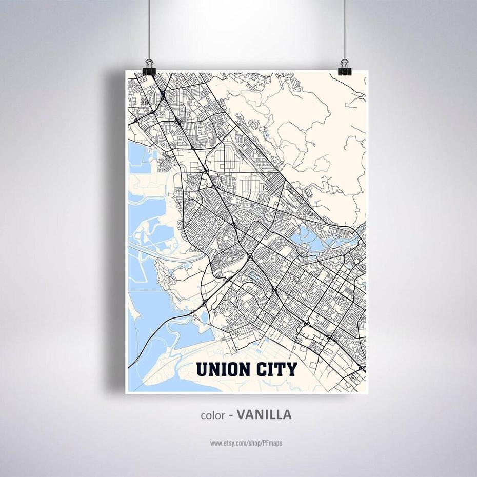 Union City Map Print Union City City Map California Ca Usa | Etsy, Union City, United States, Printable Physical  United States, Usa  United States