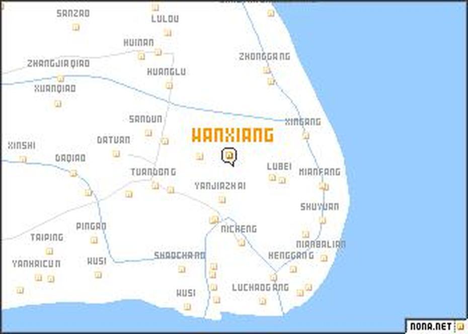 Wanxiang (China) Map – Nona, Wancheng, China, China  Svg, Cities In China