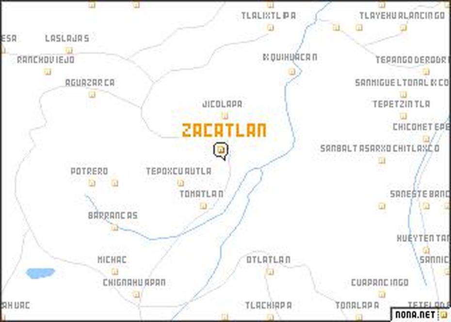 Zacatlan (Mexico) Map – Nona, Zacatlán, Mexico, Zacatlan De Las Manzanas, Chignahuapan