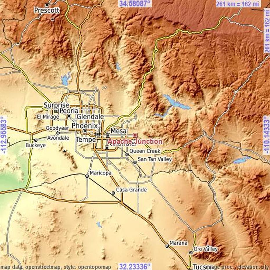 Apache Junction Zip Code, Street  Of Apache Junction Az, Junction, Apache Junction, United States