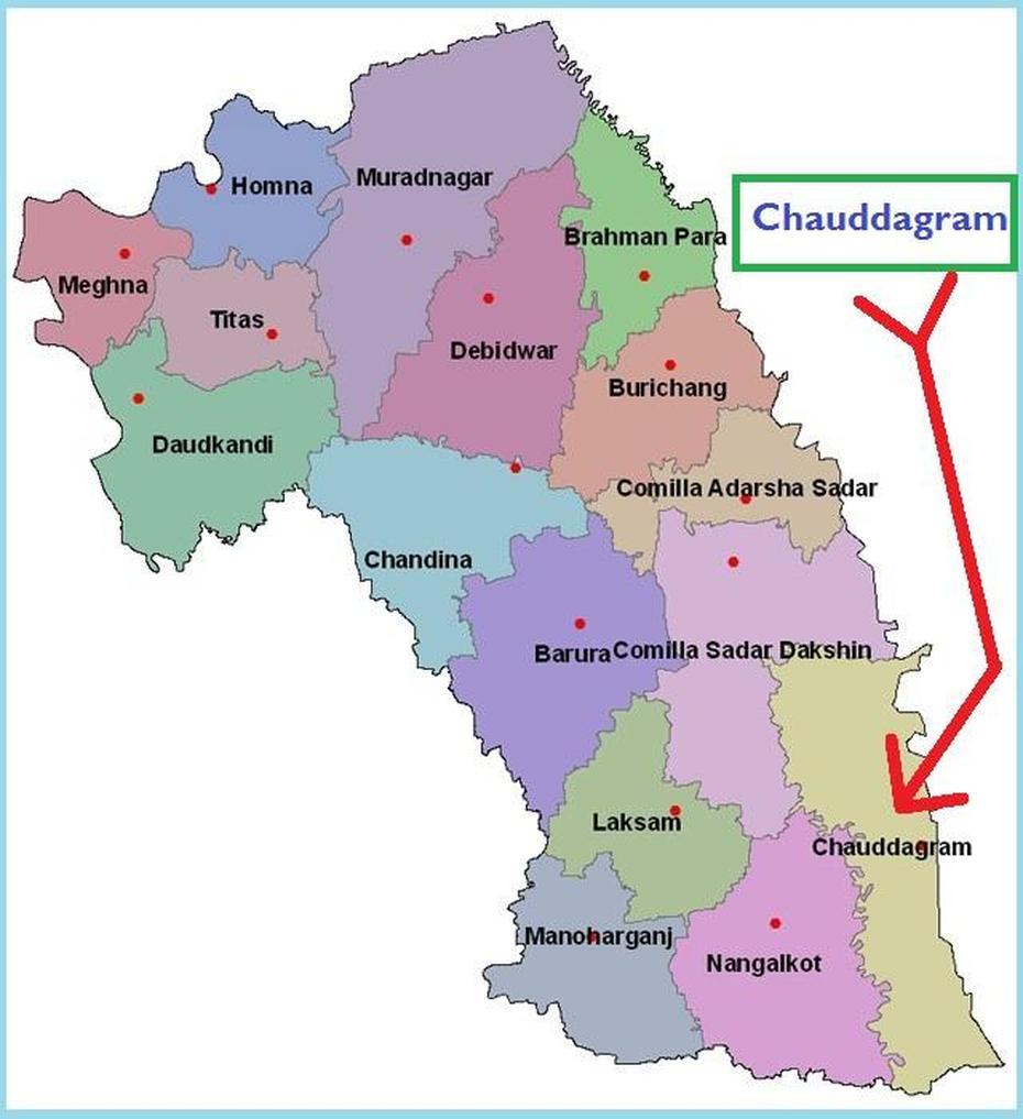 Bangladesh  Outline, Dhaka, Comilla, Chauddagram, Bangladesh