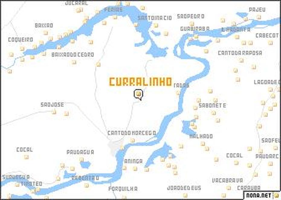 Curralinho (Brazil) Map – Nona, Curralinho, Brazil, Brazil  Printable, Simple Brazil