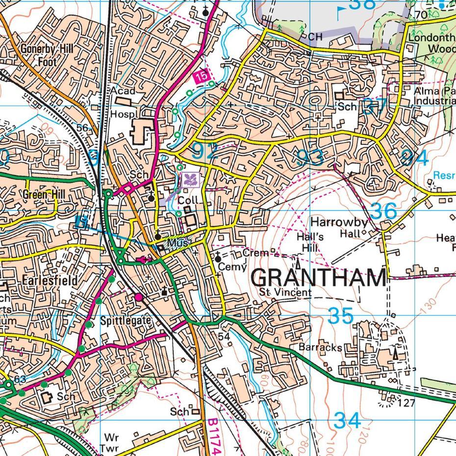 Denton Maryland, Denton Texas, Ordnance Survey, Grantham, United Kingdom