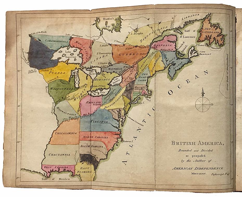 With The First Map To Propose American Independence – Rare & Antique Maps, Independence, United States, Declaration Of Independence America, Declaration Of Independence Signed