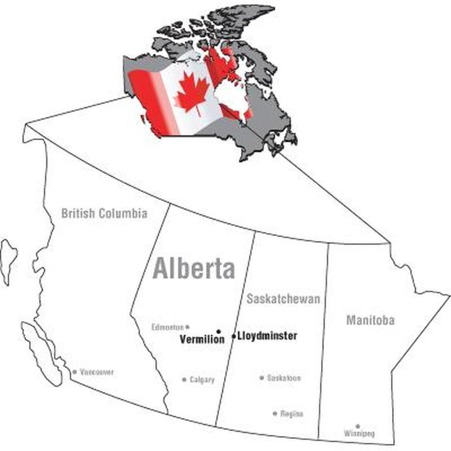 Lloydminster Map, Lloydminster, Canada, Highway 16 Canada, Lloydminster Border