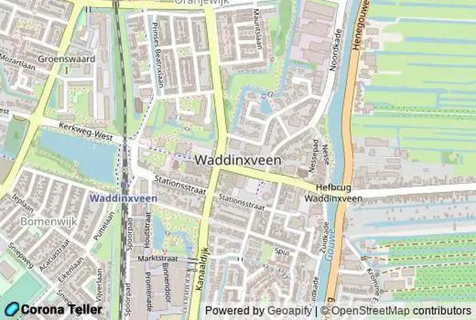 Noordeinde 7 Waddinxveen, Scheveningen, Kaart, Waddinxveen, Netherlands