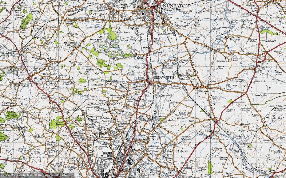 Old Maps Of Bedworth, Warwickshire – Francis Frith, Bedworth, United Kingdom, Kettering, Scunthorpe  Town Centre