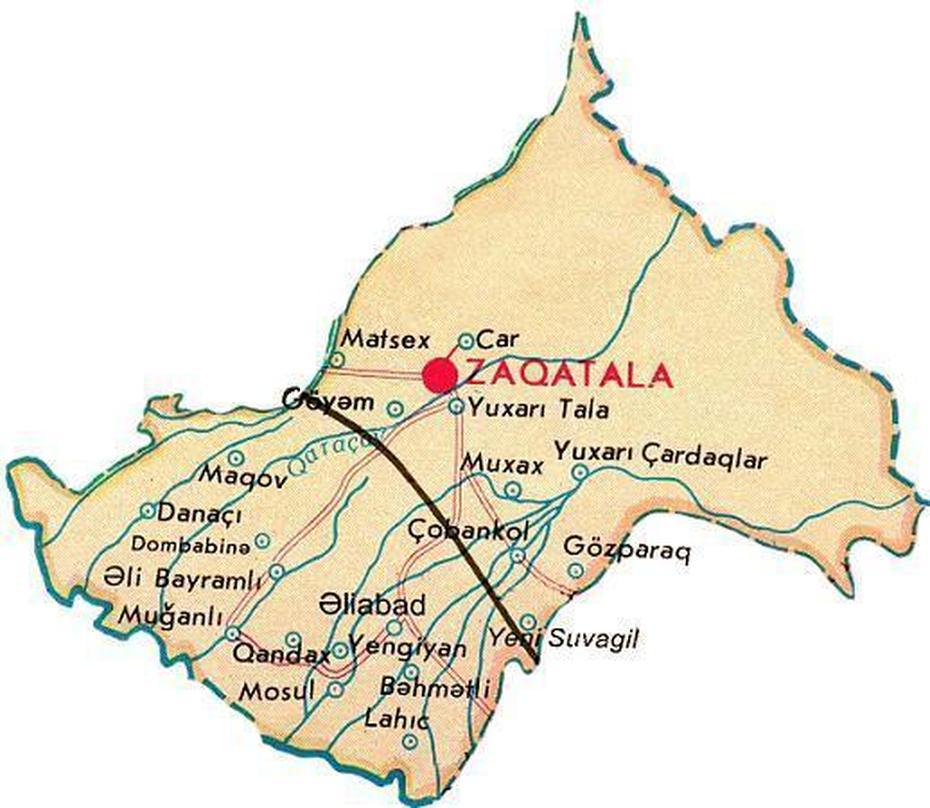 Zaqatala (English), Zaqatala, Azerbaijan, Baku Azerbaijan  World, Azerbaijan  Outline