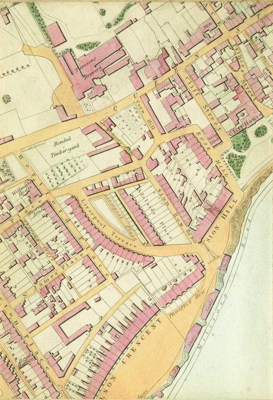 1849 Map Of Ramsgate, Ramsgate, United Kingdom, Large Uk, Simple  United Kingdom