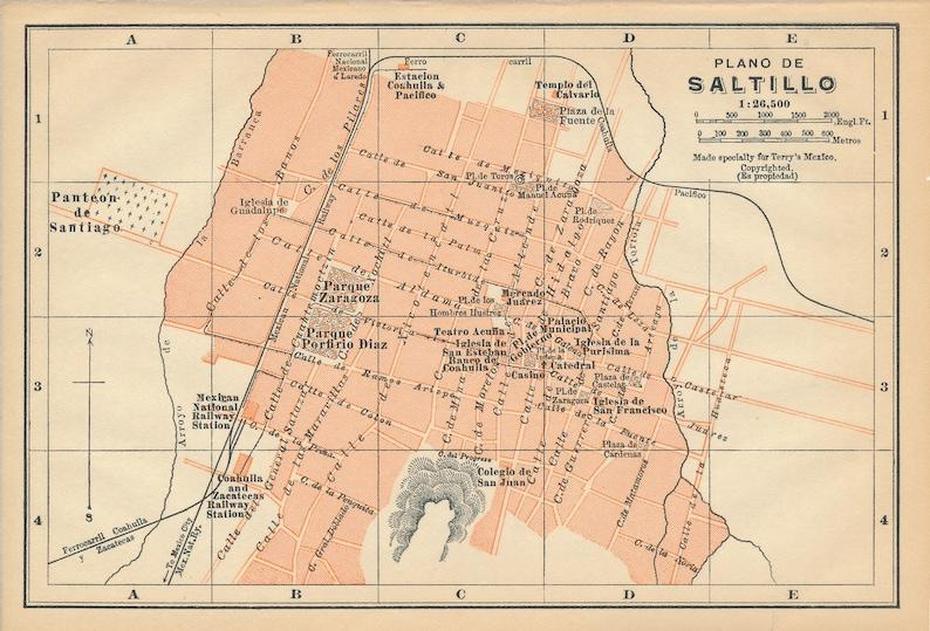 1911 Saltillo Mexico Antique Map | Etsy, Saltillo, Mexico, Monterrey, Saltillo Tx