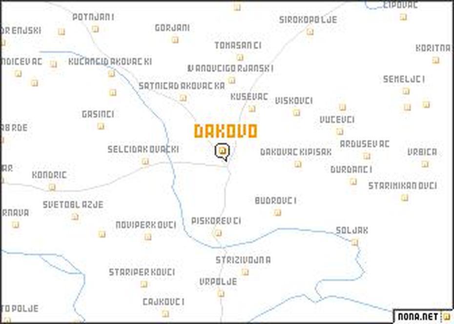 Akovo (Croatia) Map – Nona, Ðakovo, Croatia, Croatia World, Pula Croatia