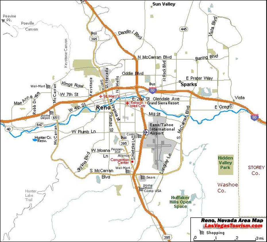 Awesome Map Of Reno Nevada | Reno Nevada, Reno, Reno Tahoe, Reno, United States, Reno, United States