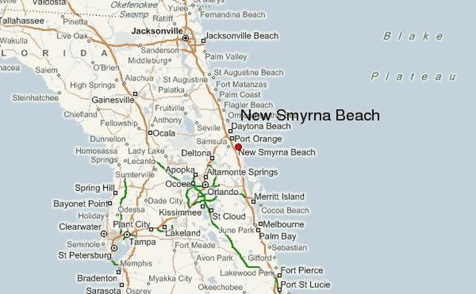 Detailed Florida State, New Smyrna Beach  Area, Database Source, New Smyrna Beach, United States