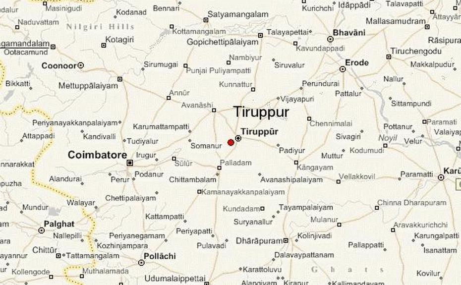 Dindigul, Guntur City, Location Guide, Tiruppūr, India