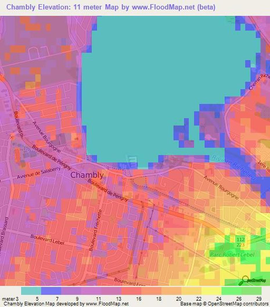 Elevation Of Chambly,Canada Elevation Map, Topography, Contour, Chambly, Canada, Chambly Quebec, Chambly Qc