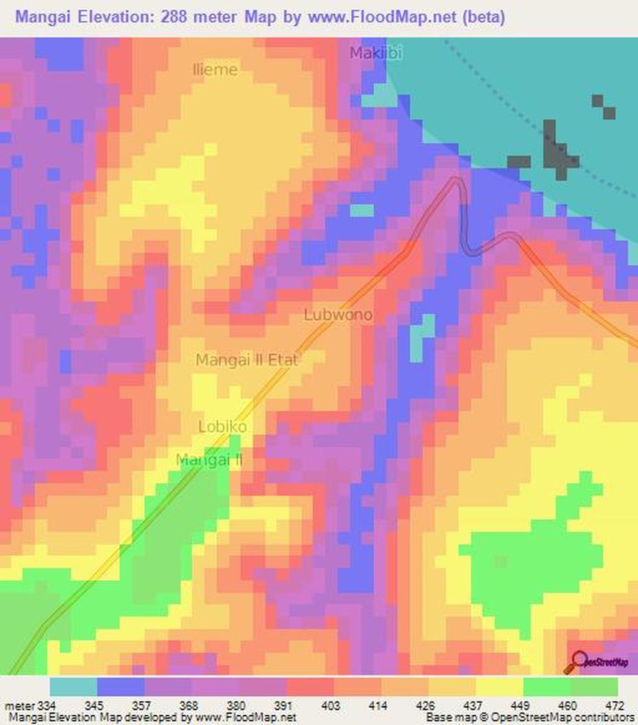 Elevation Of Mangai,Congo (Kinshasa) Elevation Map, Topography, Contour, Mangai, Congo (Kinshasa), Dr  Kongo, Drc Congo