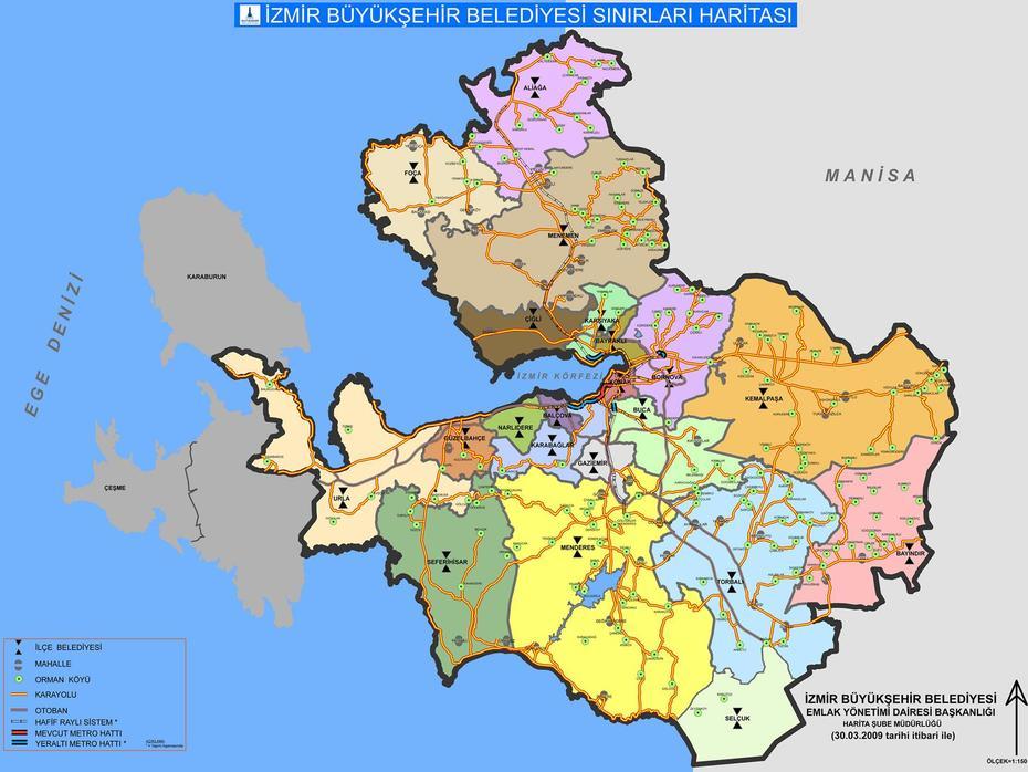 Izmir Map, İZmir, Turkey, Turkey Countries, Of Turkey Today