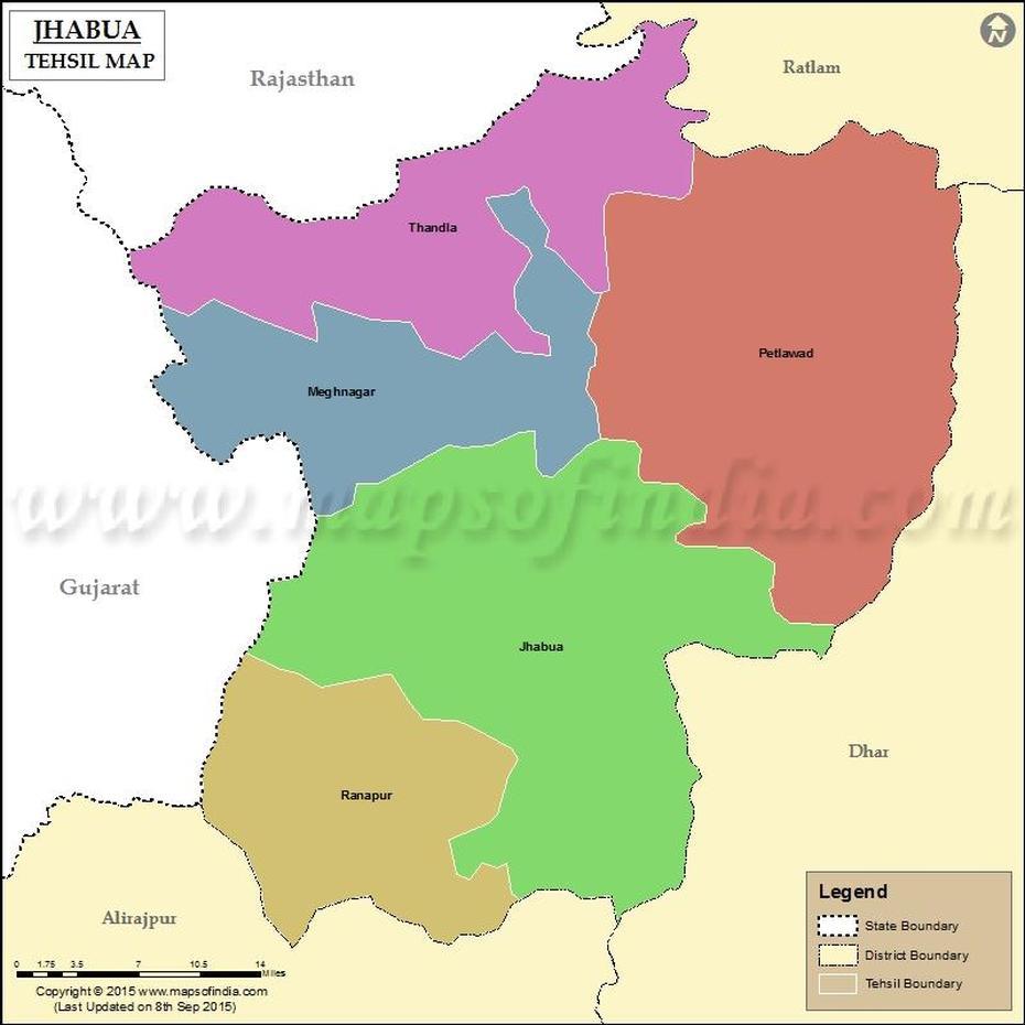 Jhabua Tehsil Map, Jhabua Tehsil List, Jhābua, India, Alirajpur, Districts  Of Mp
