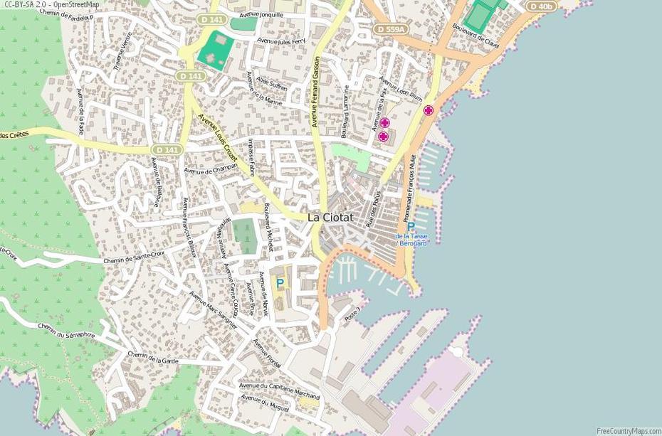 La Ciotat Map France Latitude & Longitude: Free Maps, La Ciotat, France, Leon France, Calanques France