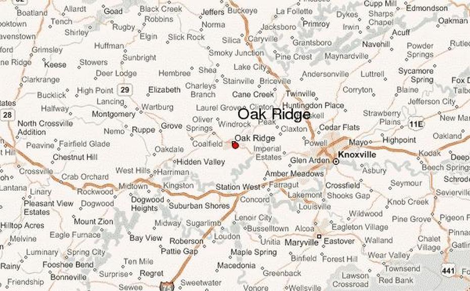 Oak Ridge Location Guide, Oak Ridge, United States, Oak Ridge Park, Oak Ridge Tn