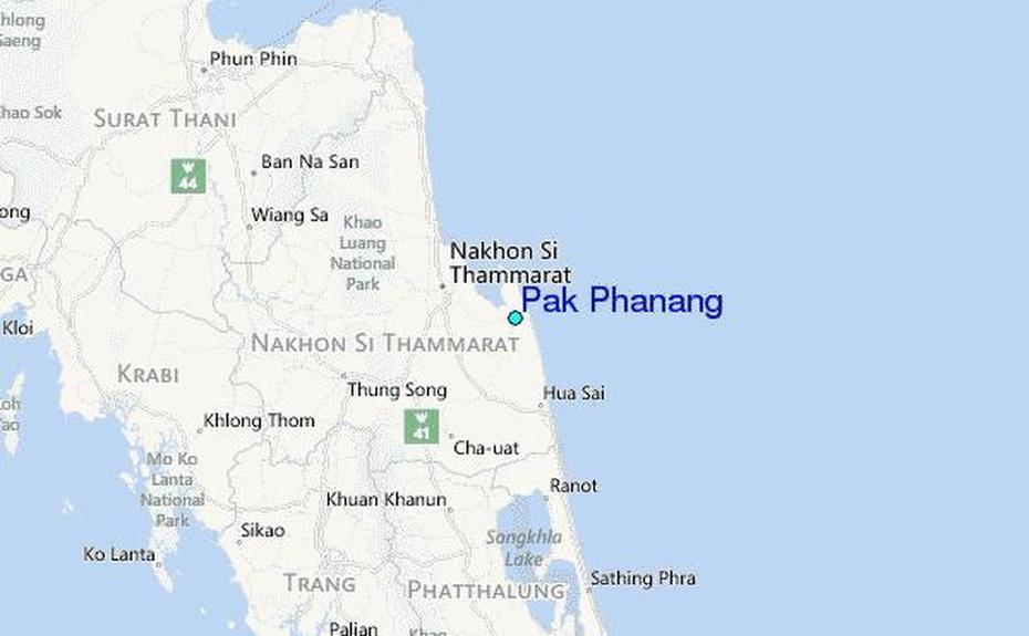 Pak Phanang Tide Station Location Guide, Ban Pak Phun, Thailand, Thai Villa, Chinese In Thailand