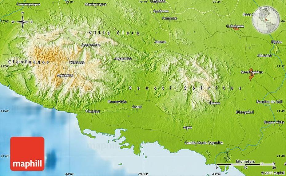 Physical Map Of Casilda, Casilda, Argentina, Imagenes De  Parques, Jose De San  Martin