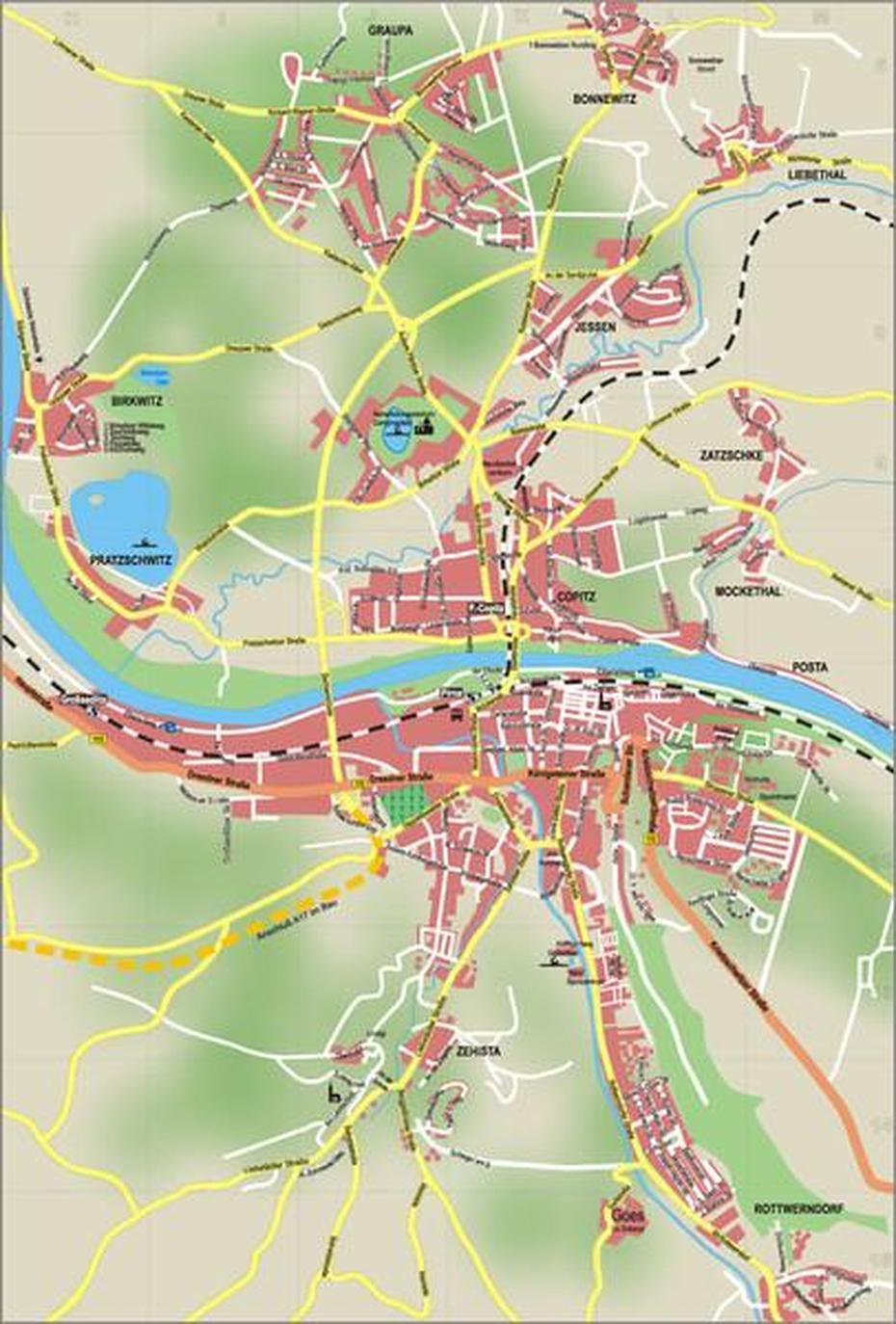 Pirna Map – Pirna Germany  Mappery, Pirna, Germany, Saxony Germany History, Saxony Germany Towns