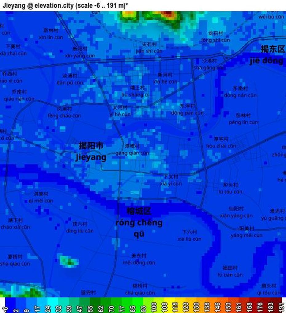 Putian China, Longyan China, Jieyang Elevation, Jieyang, China
