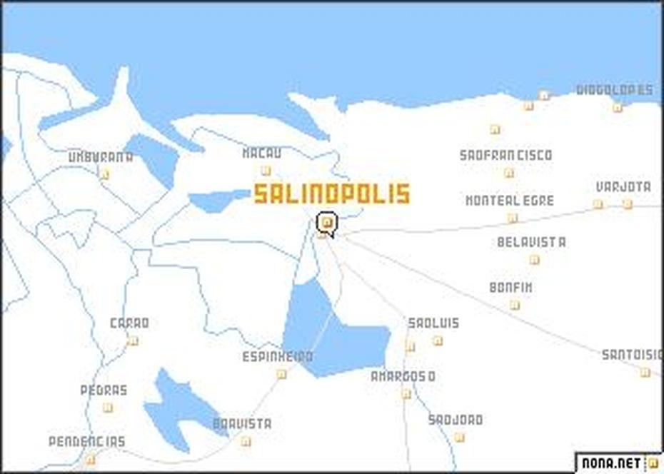 Salinopolis (Brazil) Map – Nona, Salinópolis, Brazil, Brazil Cities, Detailed  Of Brazil