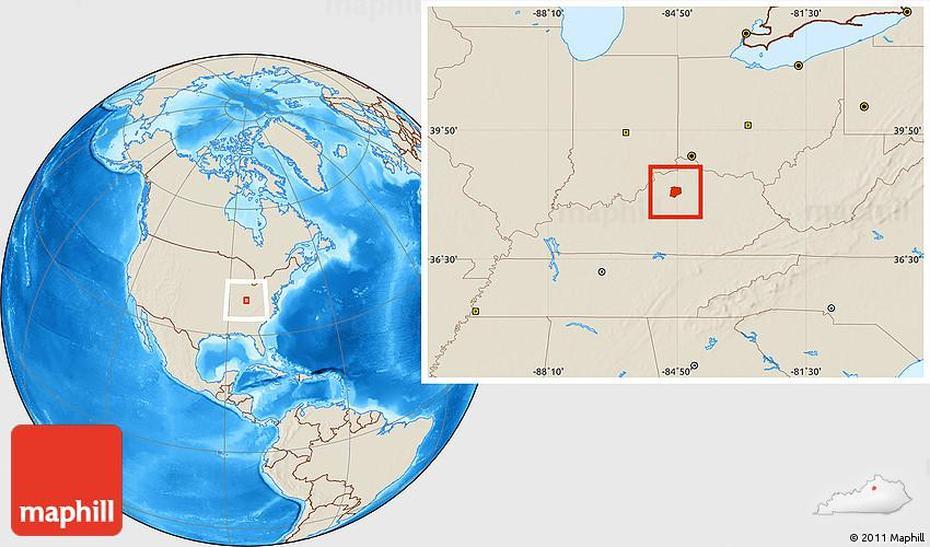 Shaded Relief Location Map Of Franklin County, Franklin, United States, State Of Franklin Counties, A  Of The Us State Called Franklin