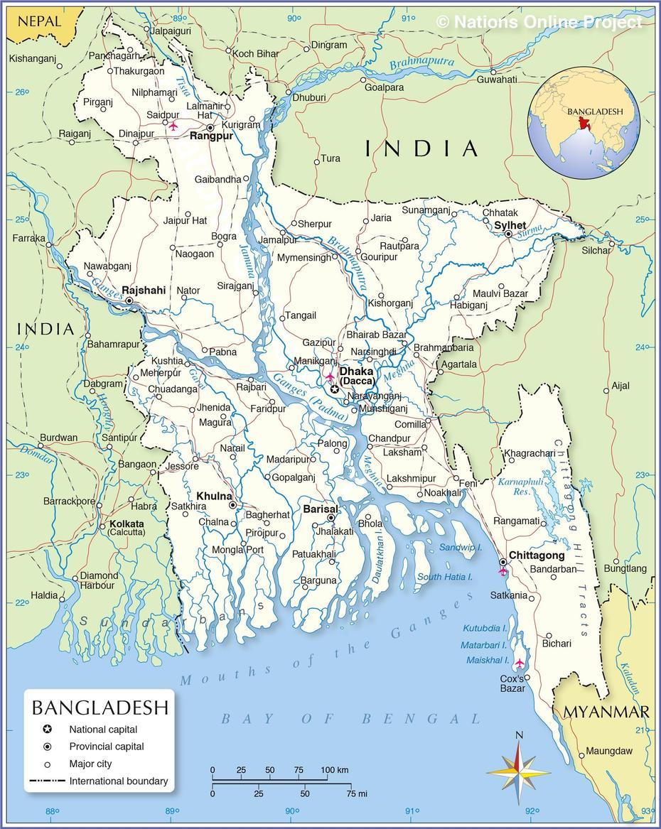 Bangladesh Political Map, Lohāgāra, Bangladesh, Dhaka, Bangladesh Country