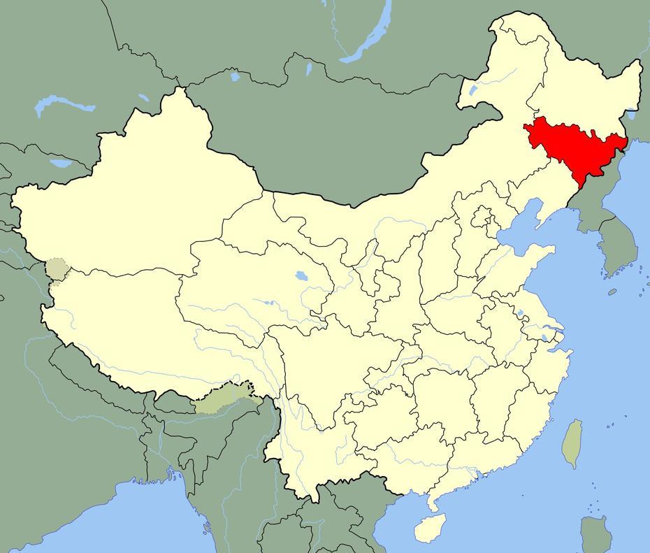 China Jilin Location Map  Mapsof, Jilin, China, Fujian China, Shandong China